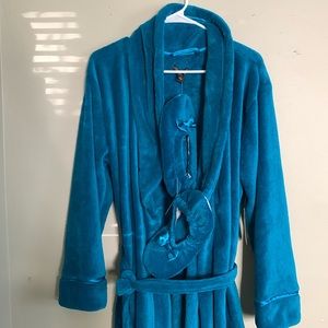 Blue Covington Bathrobe Set